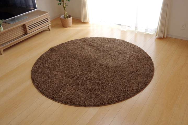 ラグラグマット円形180洗える3畳おしゃれカーペット丸形丸シャギー冬年中洗濯絨毯防音2畳北欧安い6畳