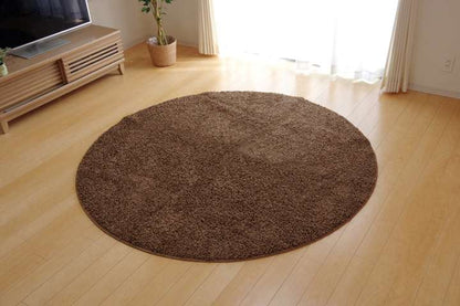 ラグラグマット円形180洗える3畳おしゃれカーペット丸形丸シャギー冬年中洗濯絨毯防音2畳北欧安い6畳