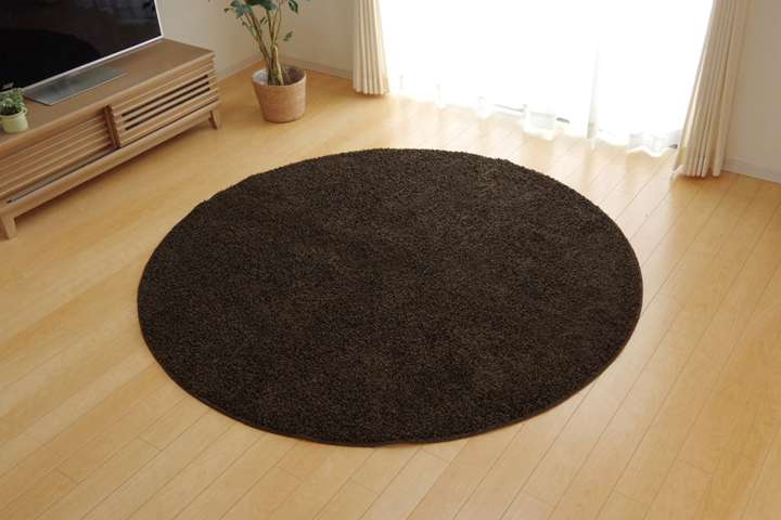 ラグラグマット円形180洗える3畳おしゃれカーペット丸形丸シャギー冬年中洗濯絨毯防音2畳北欧安い6畳