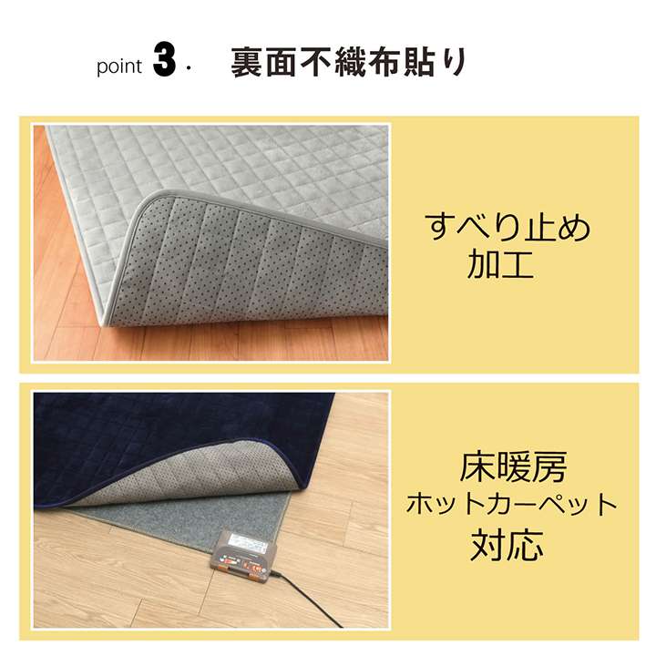 ラグこたつ敷布団洗える冬用こたつ敷布団洗濯3畳滑り止めおしゃれ冬200×240カーペット長方形北欧風無地こたつ敷き布団