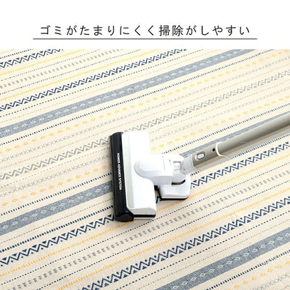 ラグカーペット3畳夏幾何学長方形洗えるボーダー夏用ラグマット絨毯インド綿おしゃれ床暖房ホットカーペット毛足短い高級感タッセル年中夏冬兼用一人暮らしリビングセンターラグ子供韓国風