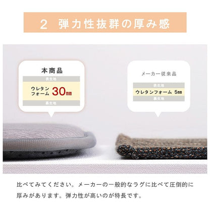 ラグ冷感ラグ冷感ひんやり夏1畳接触冷感厚手極厚防音滑り止め長方形夏用カーペットおしゃれメッシュ涼しい無地通気性ウレタン子供春冬通年リビングソファシンプルかわいいオールシーズン