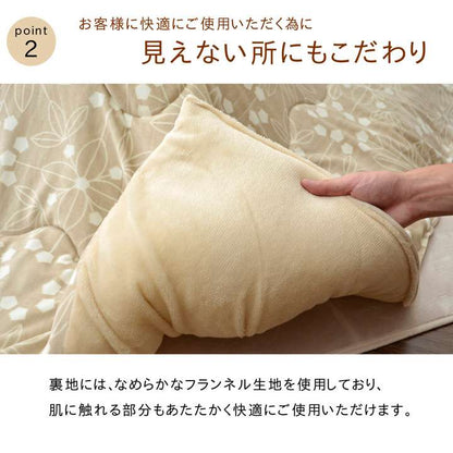 こたつ布団正方形こたつ掛け布団洗濯花柄洗濯機薄手洗えるふわふわおしゃれ布団北欧190×190コタツ布団かわいい暖かい花