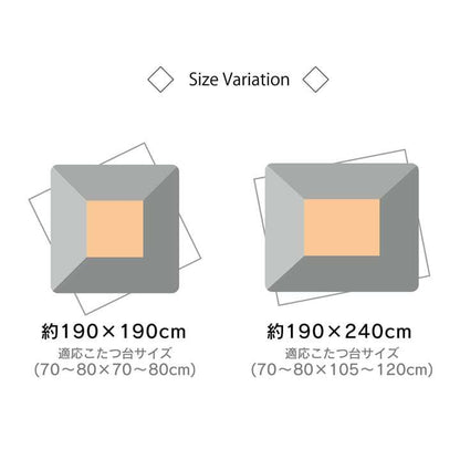 こたつ布団長方形洗える薄手おしゃれノルディックこたつ省スペース洗濯掛け布団ふわふわ布団北欧薄掛けコタツ布団かわいい190240