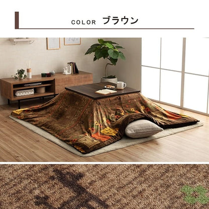 こたつ布団カバーこたつ布団カバー正方形195×195こたつ洗えるギャッベ柄撥水おしゃれこたつカバー190×190洗濯フランネルカバー正方形大判北欧コタツ布団カバー布団暖かい軽いテーブル用リビング炬燵新生活コンパクトかっこいい可愛い