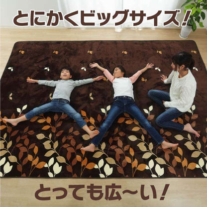 ラグカーペット6畳冬用撥水洗える洗濯ダイニングこたつ敷布団ラグマットおしゃれ冬滑り止めホットカーペットペット江戸間大判235×330