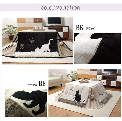 こたつ布団正方形猫柄省スペース洗える猫薄手おしゃれこたつ洗濯掛け布団ふわふわ布団北欧薄掛けコタツ布団かわいい175×175