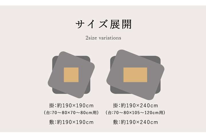こたつ布団セットこたつ布団セット正方形厚手洗えるおしゃれ掛敷セット北欧洗濯こたつかわいい掛け布団暖かいこたつ敷き布団190×190