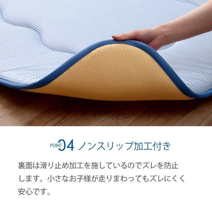 冷感ラグカーペット冷感ひんやり夏2畳極厚接触冷感厚手ラグ防音滑り止めキルト正方形夏用おしゃれ涼しい無地通気性ウレタン子供春冬通年リビングソファシンプルかわいいオールシーズン