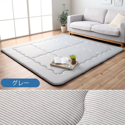 冷感ラグカーペット冷感ひんやり夏2畳極厚接触冷感厚手ラグ防音滑り止めキルト正方形夏用おしゃれ涼しい無地通気性ウレタン子供春冬通年リビングソファシンプルかわいいオールシーズン