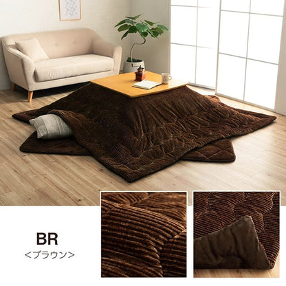 こたつ布団こたつ掛け布団正方形洗えるコーデュロイ無地薄手洗濯こたつ80×8090×90おしゃれ掛け布団205×205大判薄掛け抗菌防臭北欧コタツ布団カバー布団暖かい軽いテーブル用リビング炬燵新生活コンパクトかっこいい可愛い