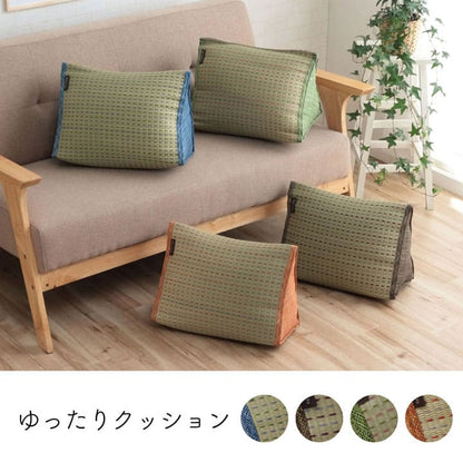クッション背もたれ寄りかかり三角ごろ寝腰当てクッション背当て枕厚手い草大きい背中あて枕代わりリラックスソファうつ伏せおしゃれかわいい読書パソコンお昼寝寝れるソファー本リビング寝