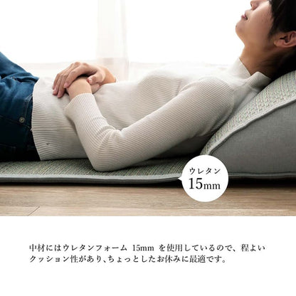 長座布団ごろ寝マットい草厚手夏ごろ寝クッション大きいロングマット横長床置きお昼寝リビングおしゃれ長い座る用和風60180長方形寝れるテレビ座布団床に座るリラックス読書厚め寝れる畳