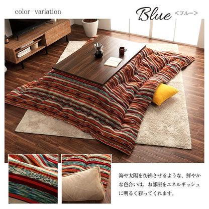 こたつ布団こたつ掛け布団正方形洗える厚手洗濯こたつ80×8090×90おしゃれ掛け布団200×200大判綿日本製エスニックフランネル幾何柄北欧コタツ布団カバー布団暖かい軽いテーブル用リビング炬燵新生活コンパクトかっこいい可愛い