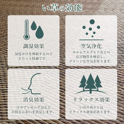 カーペット1.5畳夏い草ラグ夏用ペット日本製拭ける国産厚手子供天然素材おしゃれ長方形通年オールシーズンいぐさ和風抗菌防臭猫対応薄いひんやり通気性一年中ペット対応子供部屋春