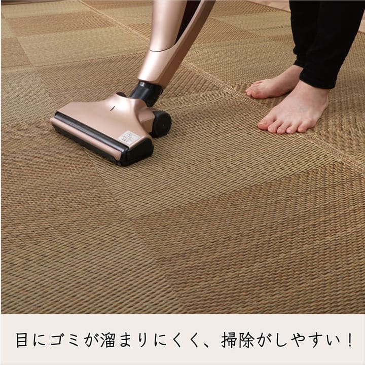 カーペット3畳夏い草ラグ夏用ペット日本製拭ける国産厚手天然素材防炎裏貼りおしゃれ絨毯長方形オールシーズン和室いぐさ抗菌防臭猫対応薄いひんやり通気性ペット対応春夏用ラグ夏用カーペット井草和風じゅうたん激安安いラグマット