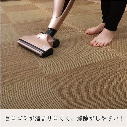 カーペット3畳夏い草ラグ夏用ペット日本製拭ける国産厚手天然素材防炎裏貼りおしゃれ絨毯長方形オールシーズン和室いぐさ抗菌防臭猫対応薄いひんやり通気性ペット対応春夏用ラグ夏用カーペット井草和風じゅうたん激安安いラグマット