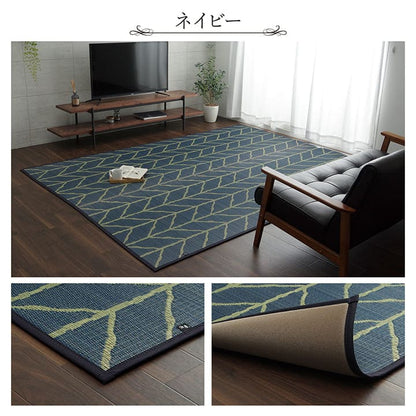 い草ラグラグいぐさ3畳国産ウレタン厚手裏貼りい草カーペット夏用い草カーペット日本製クッションおしゃれ抗菌防臭夏長方形モダンラグマットカバー拭けるペットオールシーズン通年涼しい