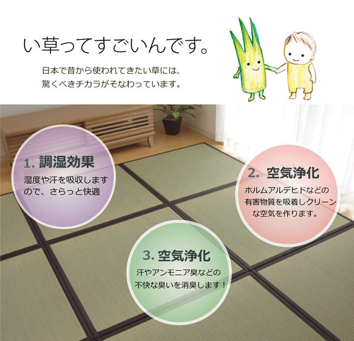 置き畳国産フローリング4畳半セット床暖房対応ユニット畳い草畳日本製防音ジョイントおしゃれいぐさ厚手82cm縁ありサイズペット正方形モダン敷くだけ賃貸団地diy見切りインテリア組み合わせ