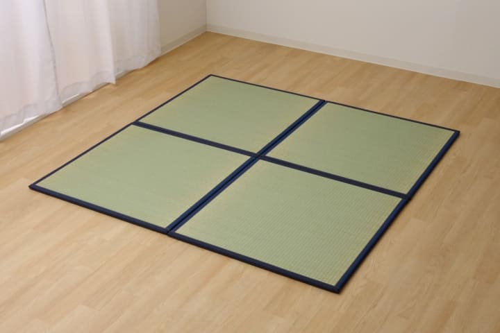 置き畳国産フローリング6枚セット82×82床暖房対応ユニット畳い草畳日本製防音ジョイントおしゃれいぐさ厚手82cm縁ありサイズ3畳ペットモダン敷くだけ賃貸団地diy見切りインテリア組み合わせ