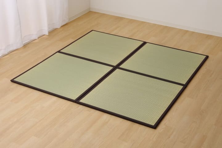 置き畳国産フローリング6枚セット82×82床暖房対応ユニット畳い草畳日本製防音ジョイントおしゃれいぐさ厚手82cm縁ありサイズ3畳ペットモダン敷くだけ賃貸団地diy見切りインテリア組み合わせ