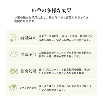 い草ラグカーペットいぐさ3畳裏貼り滑り止めペットい草カーペットラグ夏用い草和畳おしゃれ抗菌防臭夏長方形天然素材ボーダーござラグマットカバー拭けるペットオールシーズン通年涼しい
