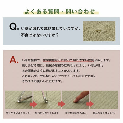 い草ラグラグいぐさ2畳裏貼りい草カーペット夏用い草カーペットリーフ柄ずれない畳おしゃれ抗菌防臭ござ夏正方形天然素材葉っぱラグマットカバー拭けるペットオールシーズン通年涼しい