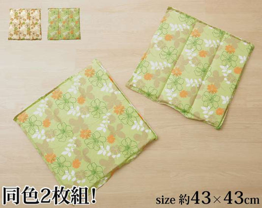 座布団クッション洗える四角45×45花かわいいおしゃれ厚手大きめふかふか厚い子供座る用正方形北欧セット