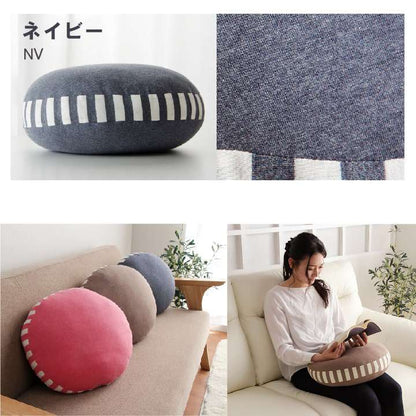 クッション丸型おしゃれ大きい北欧丸背もたれ洗える厚手ソファ枕かわいいフロアふわふわ腰ごろ寝リビングマカロン背当て40cm