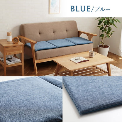 長座布団ロングクッション座布団クッションロング洗える子供おしゃれごろ寝マット折りたたみシートクッションへたらない車120薄手かわいい北欧椅子腰痛フロアクッション後部座席ソファ軽自動車夏後席ソファパッドソファーパッド2人掛け