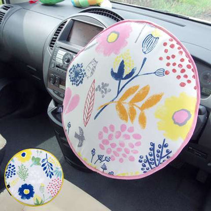 カー用品クッション座布団車用車腰当て丸ハンドルカバーシートクッション自動車運転席丸形車用品北欧おしゃれ
