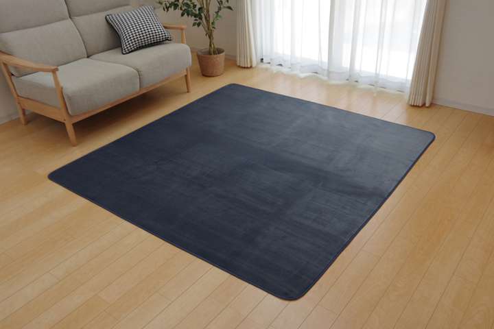 ラグカーペット3畳洗える2畳おしゃれ北欧安い冬絨毯年中ラグマット滑り止め冬用洗濯防音長方形フランネル90×185無地洗濯機