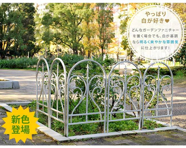 イージーフェンスフィニアルフェンスゲート扉アイアンガーデンフェンスガーデニング枠柵仕切り目隠し境目クラシカルアンティークトレリスベランダつる薔薇バラ朝顔園芸ラティス