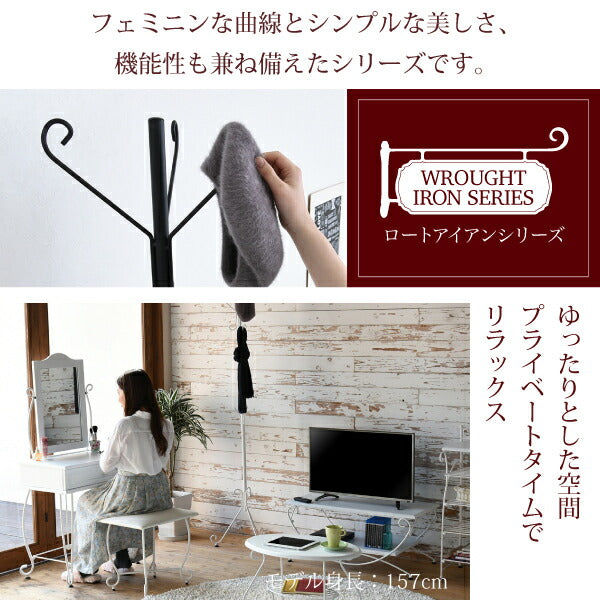 ヨーロッパ風ロートアイアン家具ポールハンガーハンガースタンドハンガー掛け洋服掛けコートかけアイアン脚アンティーク風