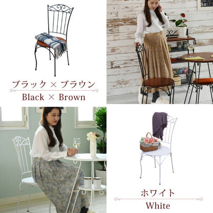 ヨーロッパ風ロートアイアン家具チェアカフェチェアーアイアン脚アンティーク風