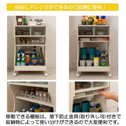 キッチンワゴンキャスター付き天板収納ワゴンキッチン薄型3段木製スリム天板付き幅50ステンレス低めコンパクトおしゃれサイドテーブル隙間丈夫小型小さめ料理移動式テーブルラック木板細い