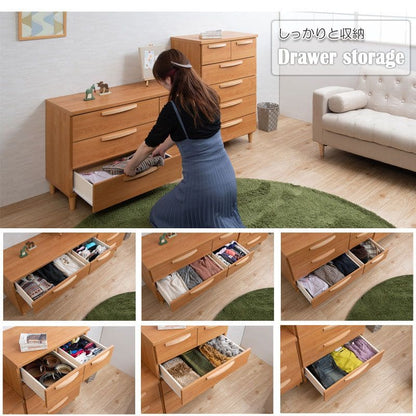 チェスト完成品5段日本製スリム木製幅70国産取っ手引き出し奥行40ハイタイプ薄型収納キャビネット脚一人暮らし天然木天板おしゃれ引出し取手脚付き北欧寝室ナチュラル洋風木目リビング
