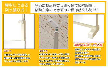 鏡ミラー突っ張り姿見全身ラックリビング一人暮らし80薄型コンパクト玄関日本製つっぱりアイアン枠なしスタンドおしゃれ垂直ノンフレームラダーラック突っ張りラック縁なし薄いシンプルインテリア