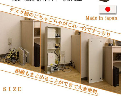 ルーター収納キャビネット完成品日本製3段スリム木製薄型収納国産ルーター整理パソコン棚ラックモデム収納ロータイプ幅30おしゃれpcリビングボードリビングボードオープン小型コンパクト低め