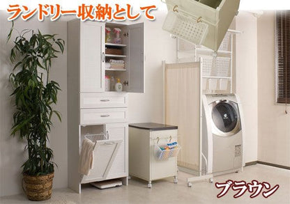 ランドリー収納スリムキャスター収納薄型幅40奥行50日本製ふた付きワゴンゴミ箱かご低めロー頑丈丈夫おしゃれバスケットランドリーボックスキャスター付きランドリーバスケット大容量蓋付きラック