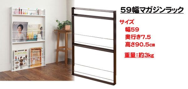 マガジンラック薄型スリムアイアン白コンパクト壁面本棚幅45低いロータイプ小さめスチールディスプレイ絵本新聞北欧おしゃれリビング本立てブックスタンドラック省スペース超薄型壁面収納整理