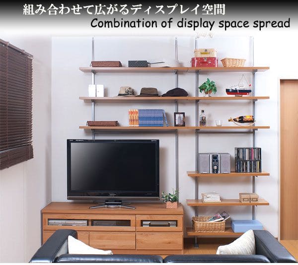 突っ張りラック棚6段幅60スリムラックつっぱり突っ張り棚diy収納棚板スチール奥行30隙間薄型壁面ラダーラックおしゃれ突っ張り式壁壁面収納つっぱり収納木製アイアンリビング玄関間仕切り