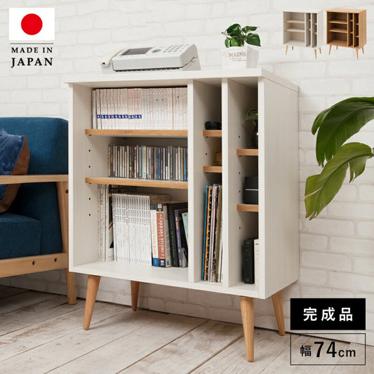 キャビネットサイドボード完成品日本製収納ナチュラル電話代北欧モダン木製リビングスリムおしゃれロータイプ北欧脚付き幅75