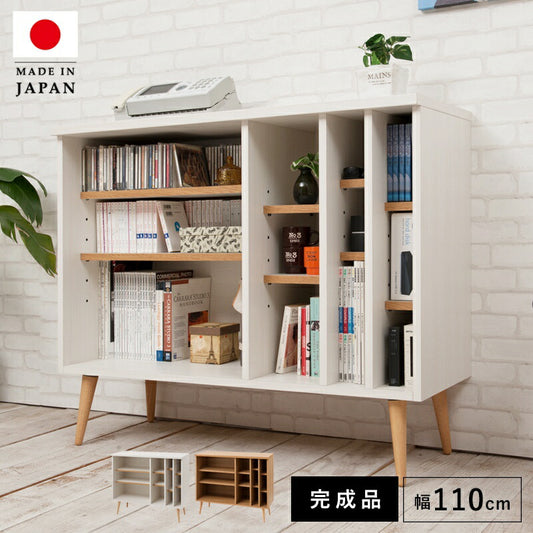 キャビネットサイドボード完成品日本製収納ナチュラル電話代北欧モダン木製リビングスリムおしゃれロータイプ北欧脚付き幅110