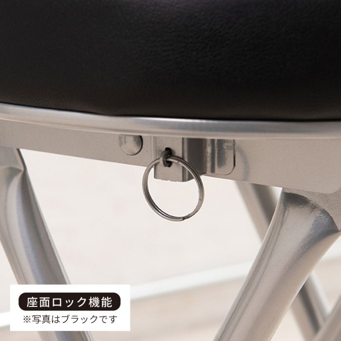 パイプ椅子折りたたみ軽量傷防止丸椅子黒クッションスツール小さい丸型丈夫折りたたみ椅子室内スチールパイプ椅子アイアンおしゃれ軽い折り畳みコンパクト頑丈格安高め持ち運び小型スリム