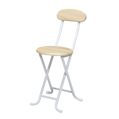 パイプ椅子折りたたみ軽量傷防止丸椅子木製背もたれモダン小さい木目丸型丈夫折りたたみ椅子室内スチールスツール椅子ヴィンテージおしゃれ軽い折り畳みコンパクト頑丈格安高め持ち運び小型スリム