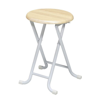 パイプ椅子折りたたみ軽量傷防止丸椅子木製モダン小さい木目丸型丈夫レトロ折りたたみ椅子室内スチールスツール椅子ヴィンテージおしゃれ軽い折り畳みコンパクト頑丈格安高め持ち運び小型スリム