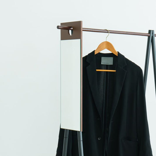 鏡壁掛けフック日本製軽量小さい北欧壁掛け鏡玄関姿見壁掛けミラートイレ洗面所ミラースリム長方形壁面リビング国産幅20おしゃれウォールミラーインテリア壁賃貸メイク薄型化粧引っかけ