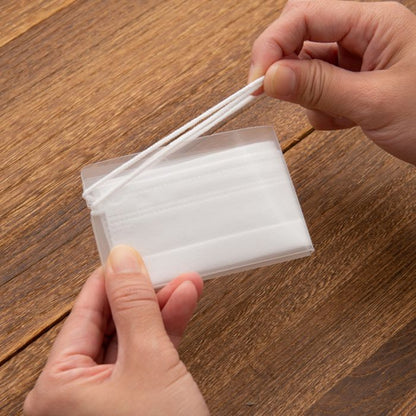 マスクケース携帯用薄型折りたたみ収納シンプル二つ折り無地持ち運び小さい大きめ子供メンズ携帯おしゃれマスク入れマスク収納2枚セット小学校コンパクトスリムアウトドア子ども防水