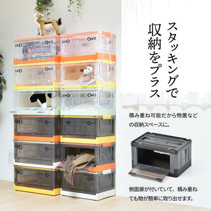 折りたたみ収納BOXキャスター付き29LW405×D290×H243mm折りたたみ収納BOXキャスター付き29L衣類ケースコンテナボックスストレージ折り畳みキャンプアウトドア衣装ケース
